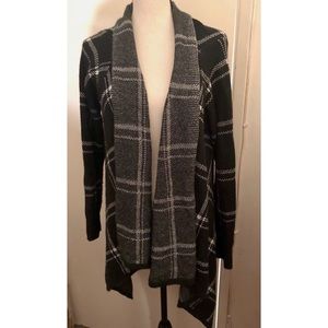 Merona Black and White Cardigan Sweater XL